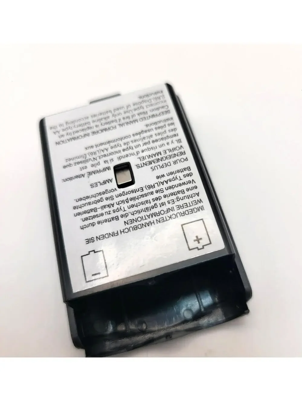 Xbox 360 Wireless Controller AA Battery Pack Back Cover Holder Shell - Black